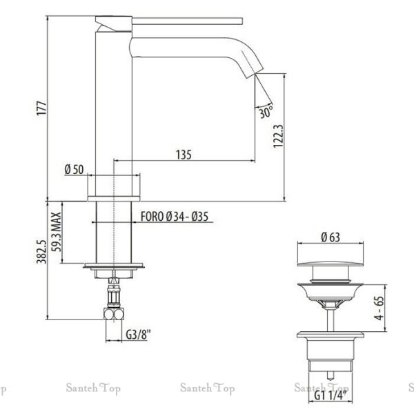 смеситель для раковины gattoni circle two 9144/91sg золото глянцевое