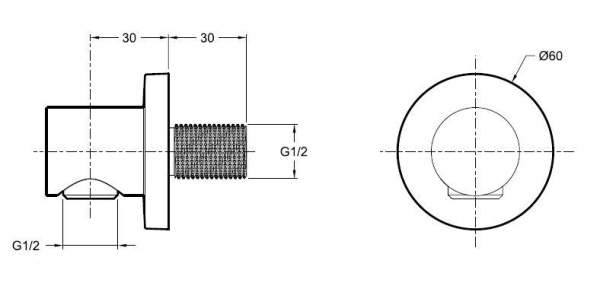 шланговое подключение jacob delafon modulo e8465-cp хром