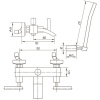 смеситель для ванны migliore syntesi ml.sns-7902.cr