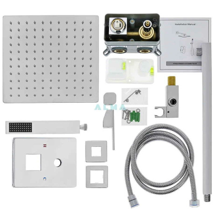 душевая система almaes leine tvz-0809 цвет хром