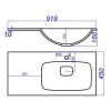раковина полувстраиваемая aqwella 5 stars malaga 90 r mal.09.04.d-r