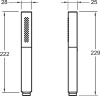 душевая лейка jacob delafon shift ellipse e10257-cp