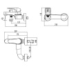 смеситель для ванны lemark shift lm4334c