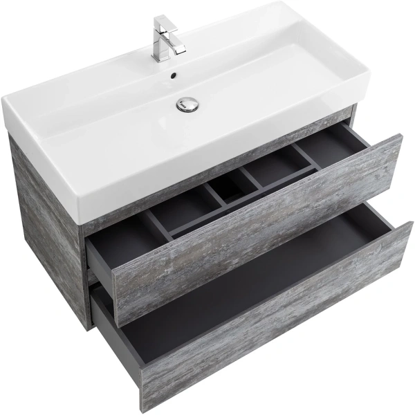 тумба 80 см cezares molveno molveno 46-80-2c-so-lg цвет legno grigio