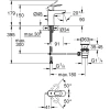 смеситель для раковины с донным клапаном grohe bauloop 23335000