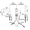 смеситель на борт ванны paffoni stick sk047cr