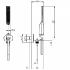 душевая лейка bossini apice ce3004c.030 цвет хром (030)