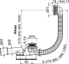 слив-перелив для ванны alcaplast a507ckm-80