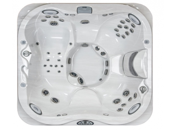 минибассейн jacuzzi j335 zp12zd0ew4t 214х214х94 см отдельностоящий с внеш. панель modern hardwoo/акрил platinum