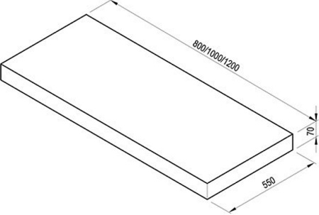 столешница под раковину ravak formy i 100 x000000843 дуб