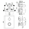 термостат для ванны paffoni light liq518cr/m