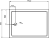 акриловый поддон 140x90 см cezares tray-a-ah-140/90-15-w