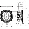 скрытая часть hansgrohe ibox universal 01850180 c запорными вентилями