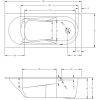 акриловая ванна riho lazy 170х75 r b079001005 (bc3900500000000) без гидромассажа