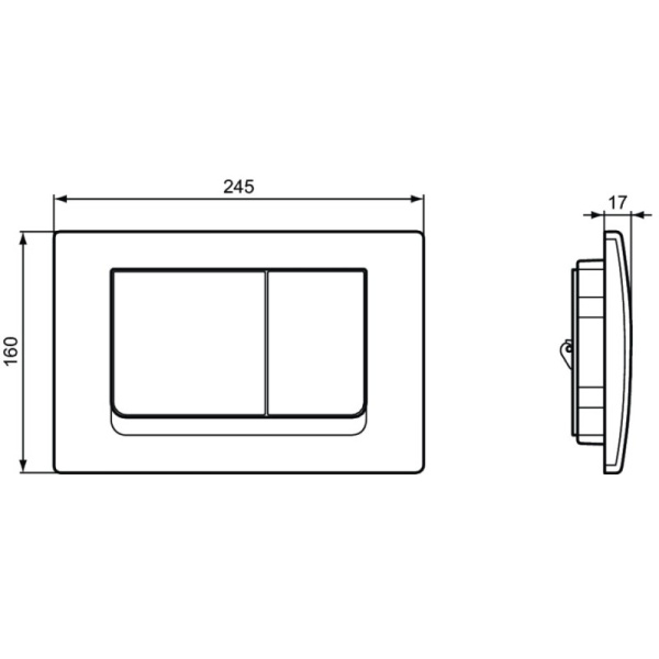 кнопка для инсталяции ideal standard solea m1 r0108aa