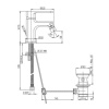 смеситель для биде с донным клапаном paini ovo 86pa306