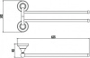 полотенцедержатель 42,5 см savol 68b s-06802b