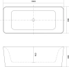 акриловая ванна aquatek квадро 180x80 aq-k27880 без гидромассажа