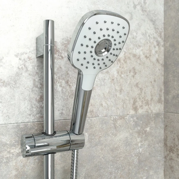 душевая лейка iddis sena sen3f00i18 цвет хром/белый матовый