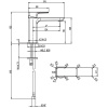 смеситель для раковины без донного клапана villeroy & boch subway 3.0 tvw11200300064