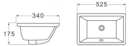 раковина встраиваемая снизу belbagno 52 bb1009, цвет белый