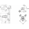 смеситель для ванны с душем bravat loop f6124182cp-01