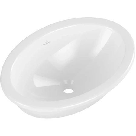 раковина villeroy & boch loop & friends 4a620001 встраиваемая сверху, 57х41 см, белая