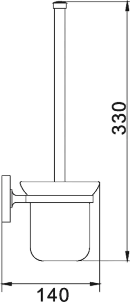 Ёршик для унитаза Haiba HB1710 хром