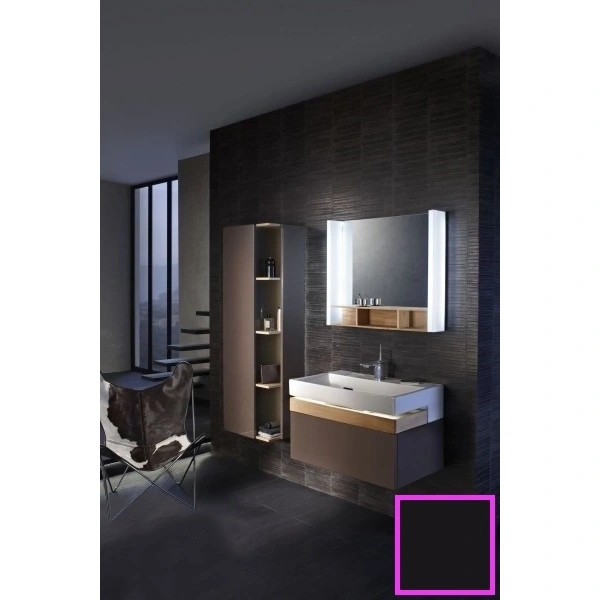 шкаф-пенал jacob delafon terrace 50 см l/r, eb1179g-274, подвесной, черный лак