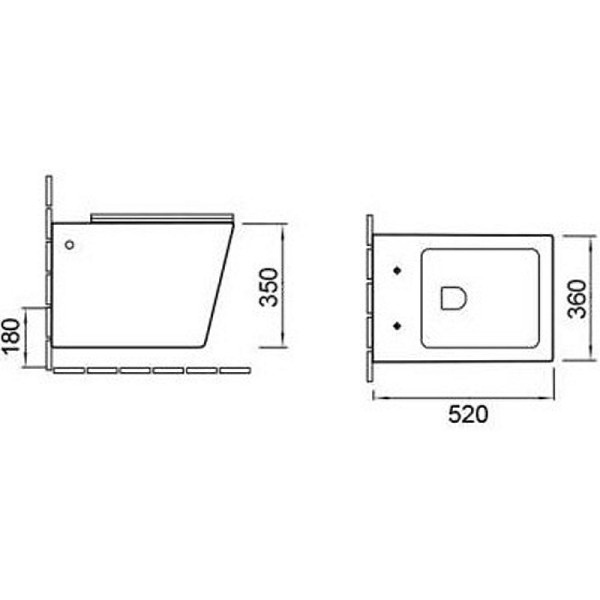 комплект подвесной унитаз + система инсталляции santiline sl-5004mb + sl-04