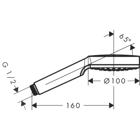 ручной душ hansgrohe crometta 1jet 26331400