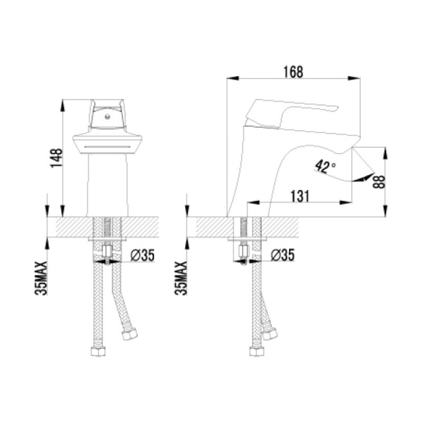 смеситель для раковины lemark unit lm4546c