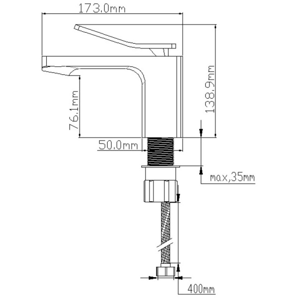 смеситель для раковины nt bagno volno b nt1801в