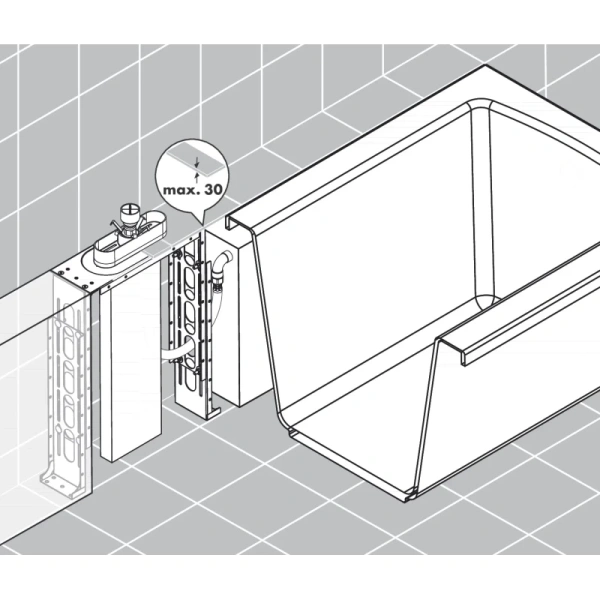 скрытая часть hansgrohe sbox 13560180