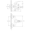 смеситель для ванны haiba hb3015 цвет хром