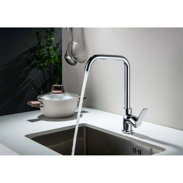 смеситель для кухни aquatek лугано aq1781cr цвет хром