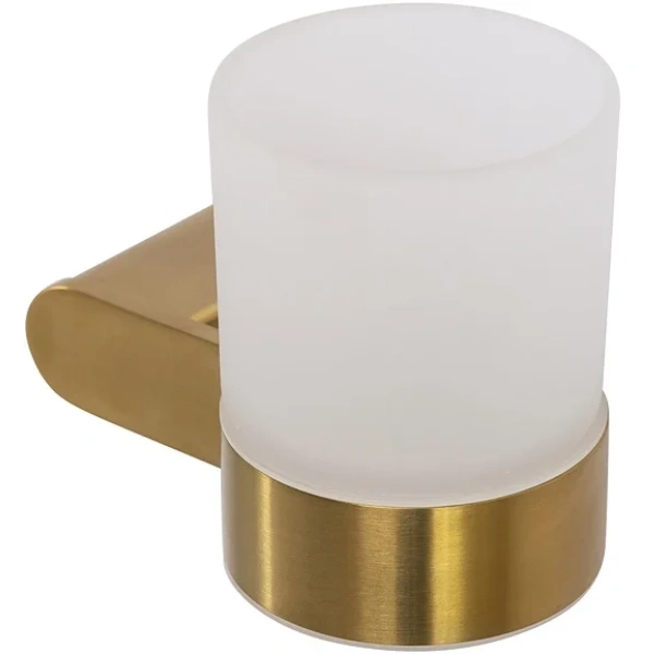 Стакан для зубных щеток Cezares Stylus STYLUS-TUMS-BORO настенный, золотой матовый