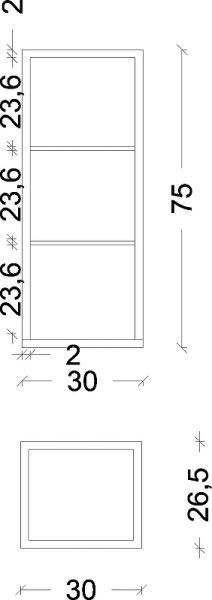 подвесной шкаф boheme armadi art loft 30 895-w белый