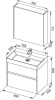 мебель для ванной aquanet бруклин 70 белый
