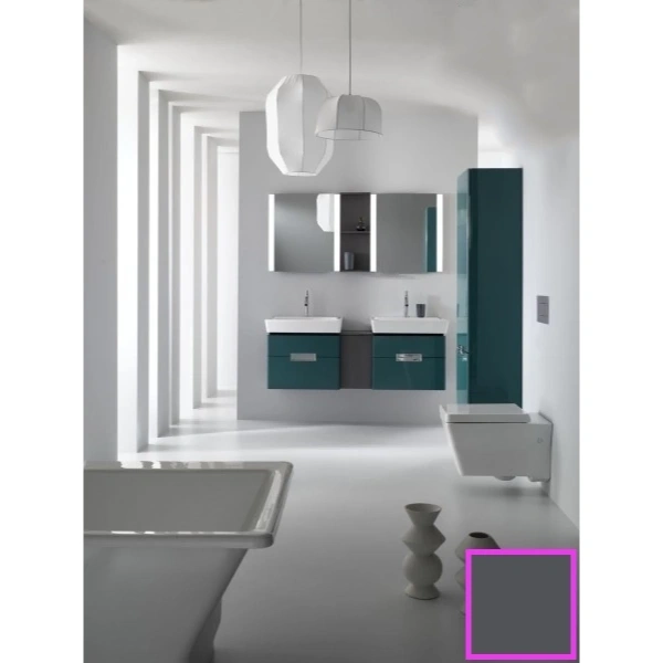 пенал jacob delafon reve eb1141d-442 подвесной r, серый антрацит глянец
