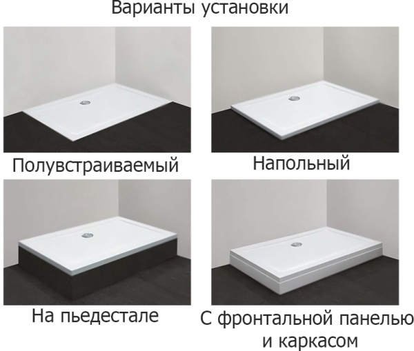 душевой поддон из стеклокомпозита (smc) cezares tray-m-ah-35-w