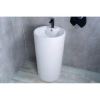 раковина ceramalux nb135 напольная, 44x46 см, цвет белая