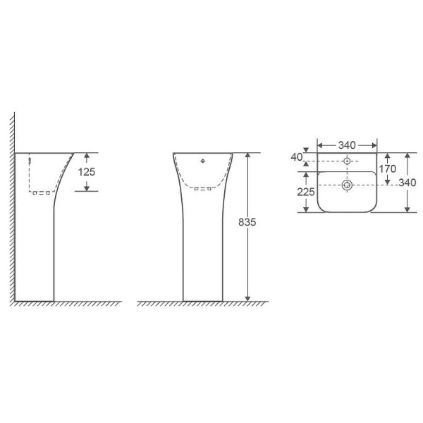 раковина weltwasser leerbach 3434 gl-wt 34 10000013331 белый глянец