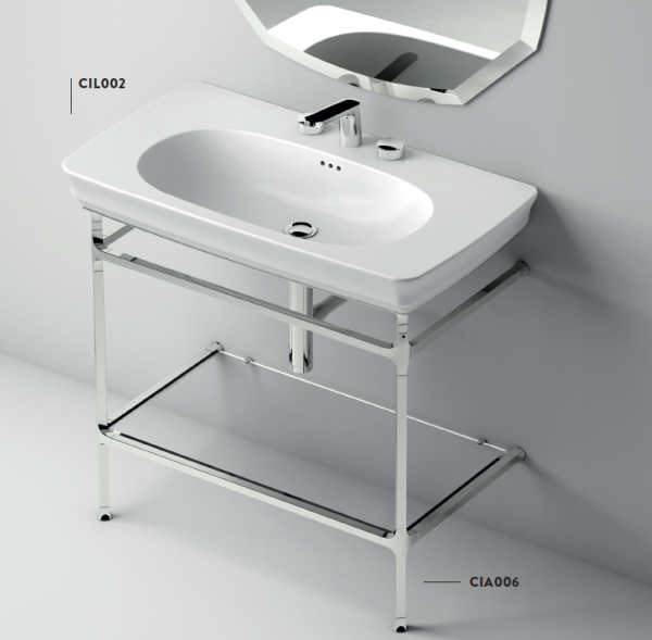 artceram civitas структура металлическая 90х50см quadra, полка стекло, напольная, цвет: хром