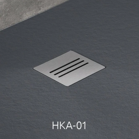 душевой поддон из литьевого мрамора 80x80 см radaway kyntos c anthracite hkc8080-64