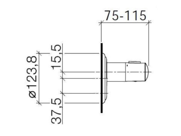 смеситель для душа dornbracht madison 36.416.977.09 цвет-латунь