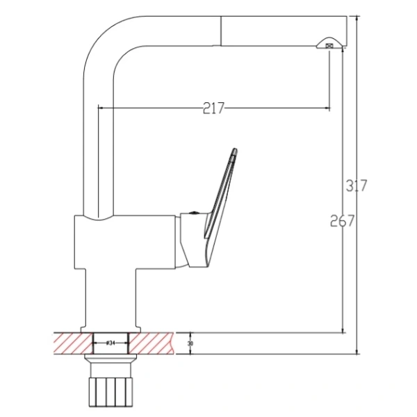 смеситель для кухни agger gorgeous a0200600