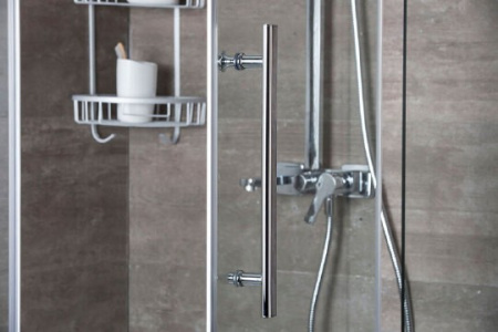 душевой уголок erlit comfort 90х90 er10109v-c1 профиль хром стекло прозрачное