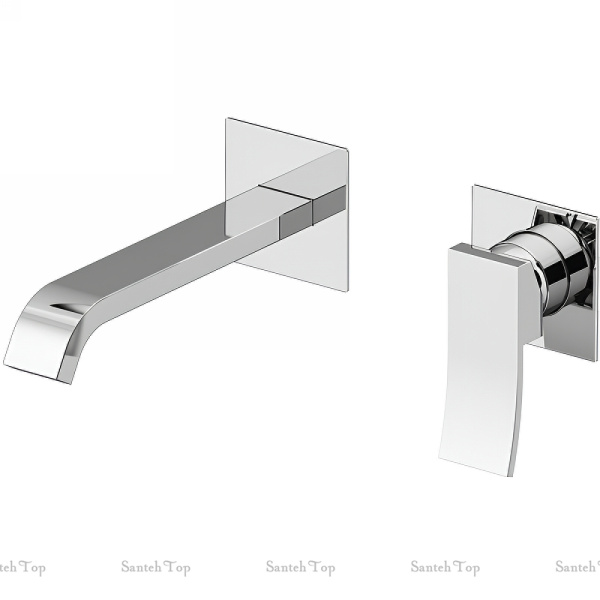 смеситель для раковины gattoni ely 8839/88c0 встраиваемый, хром глянцевый