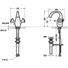 смеситель для раковины bravat swan f14287c-eng хром